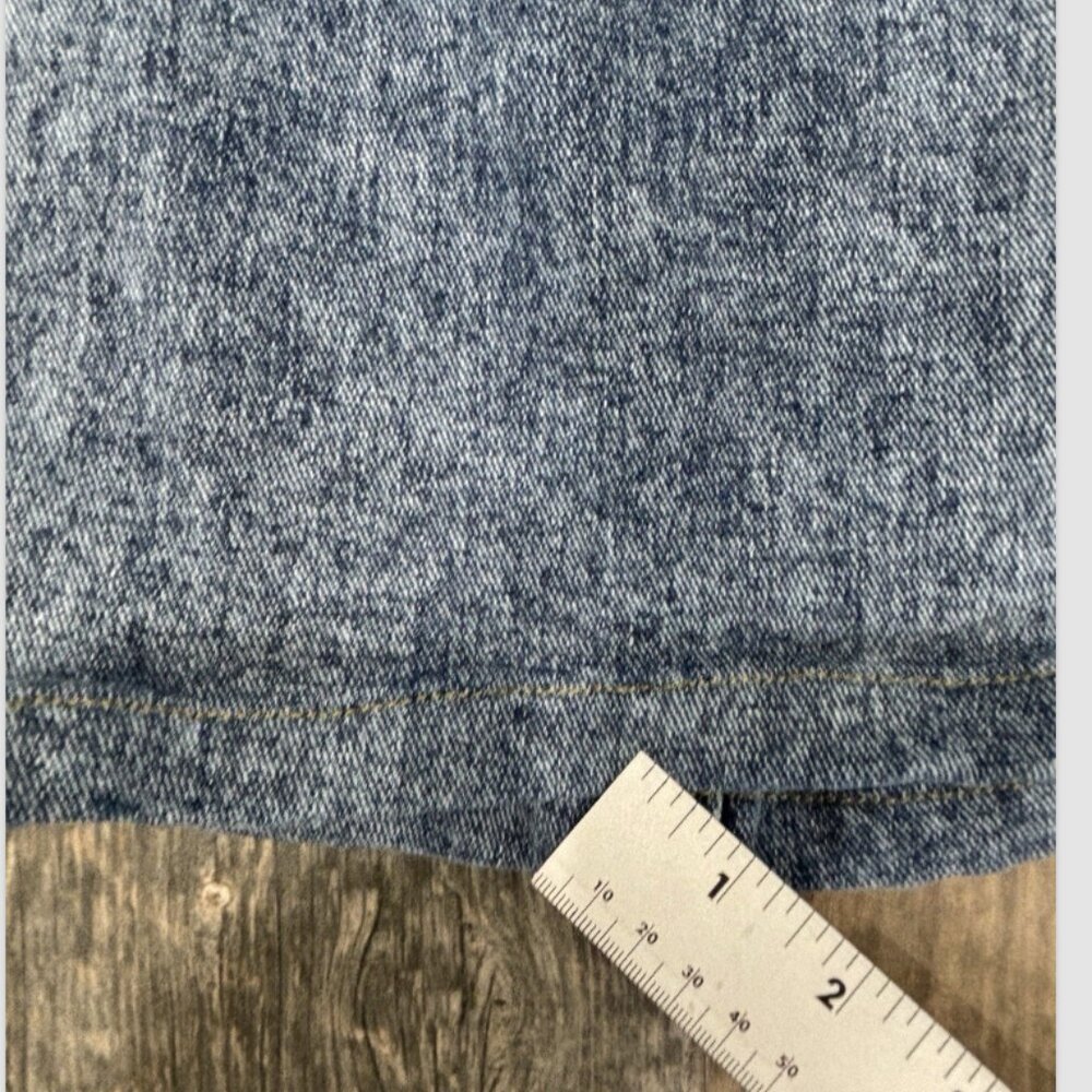 Free People We The Free Thunderbird Flare Jeans Lightening Bolt SIZE 35 X 26 HEM - Picture 6 of 11